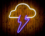 Cloud Lightning Bolt Flex Silicone LED Neon Sign - Way Up Gifts