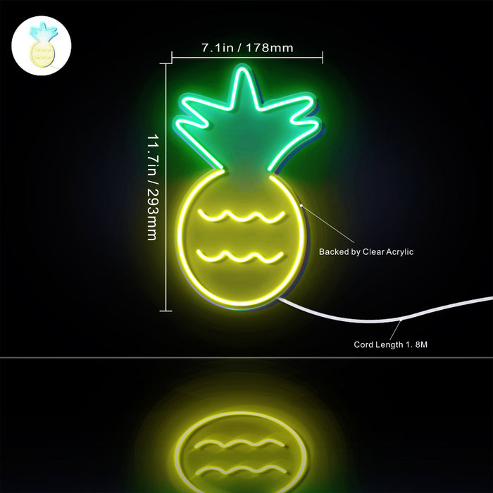 Pineapple Flex Silicone LED Neon Sign - Way Up Gifts