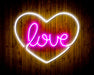 Heart Love Flex Silicone LED Neon Sign - Way Up Gifts