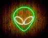 Alien Face Flex Silicone LED Neon Sign - Way Up Gifts