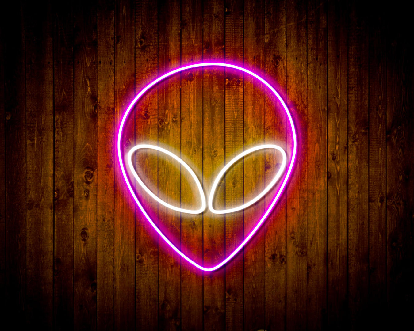 Alien Face Flex Silicone LED Neon Sign - Way Up Gifts