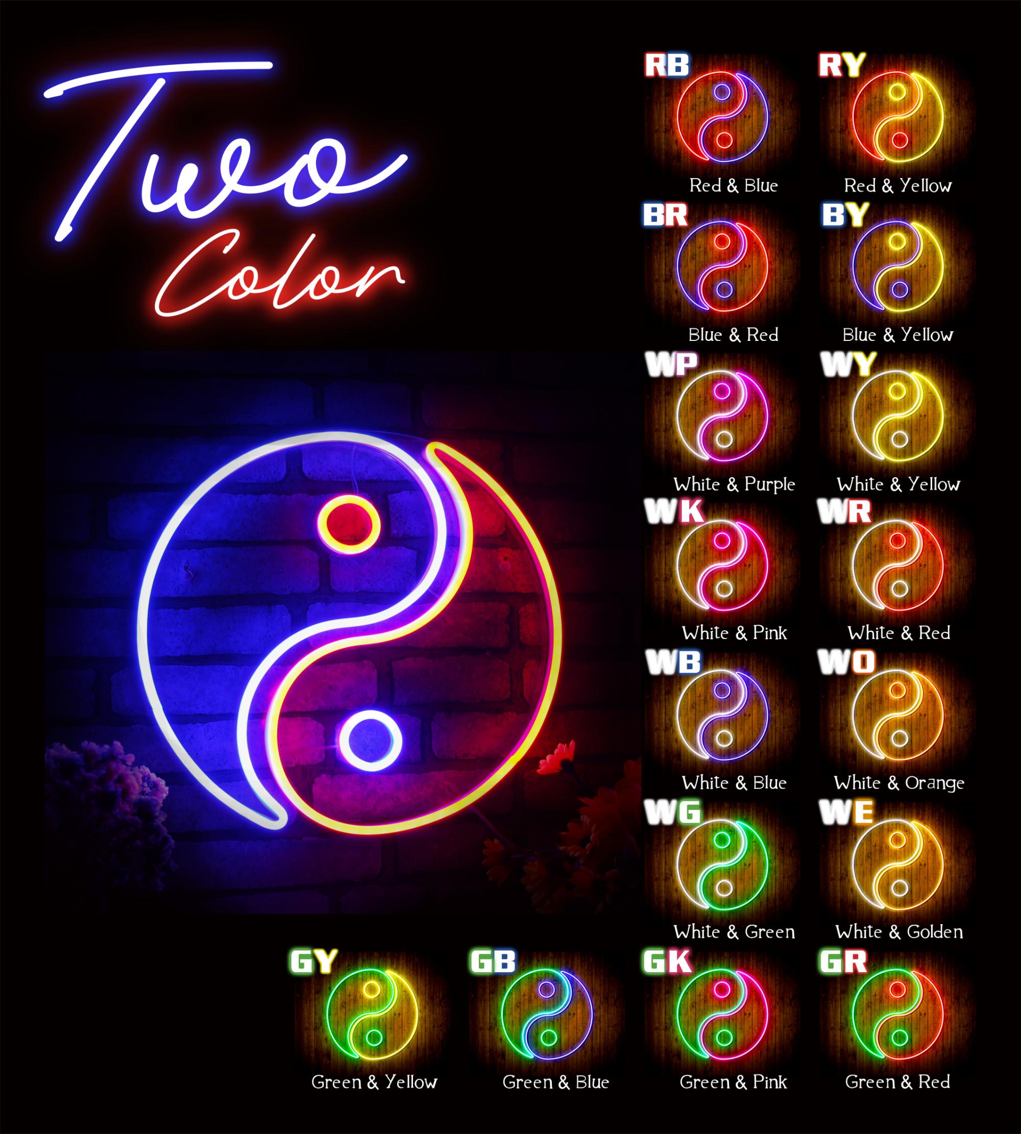 Tai Chi Symbol Yin and Yang Flex Silicone LED Neon Sign – Way Up Gifts