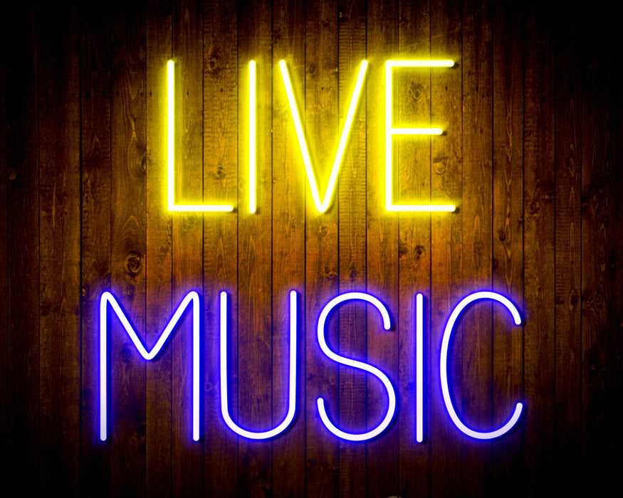 Live Music Bar Flex Silicone LED Neon Sign - Way Up Gifts