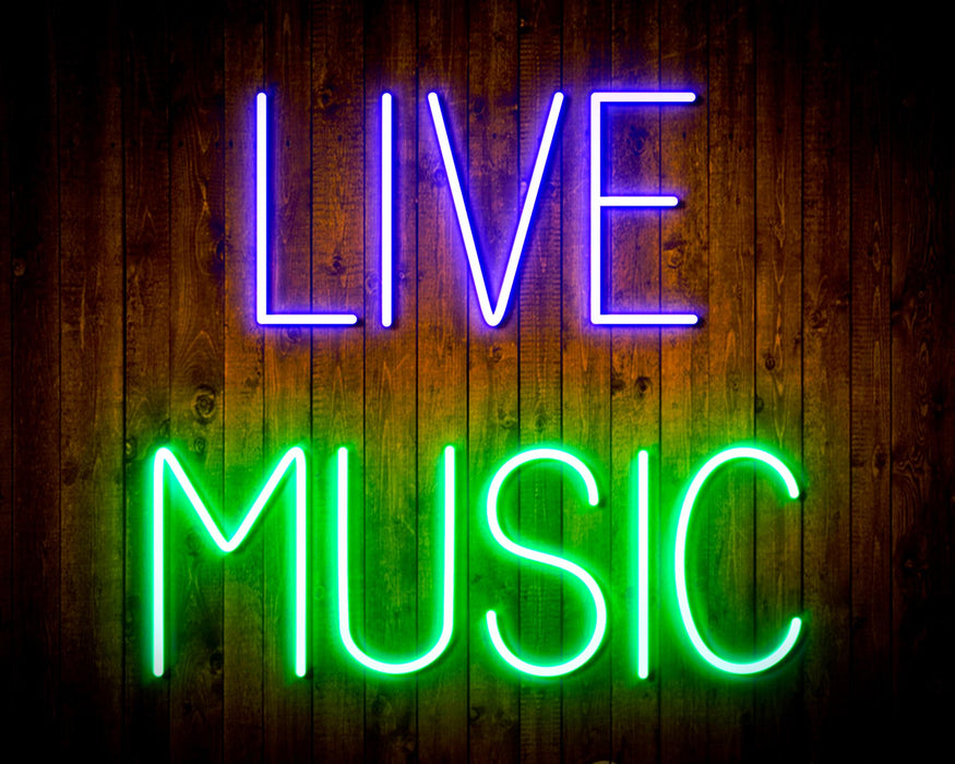 Live Music Bar Flex Silicone LED Neon Sign - Way Up Gifts