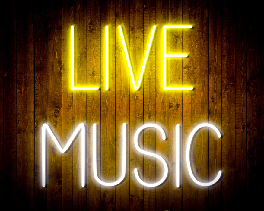 Live Music Bar Flex Silicone LED Neon Sign - Way Up Gifts