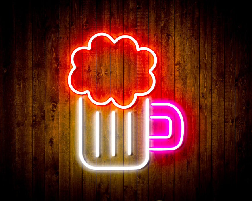 Beer Mug Bar Flex Silicone LED Neon Sign - Way Up Gifts