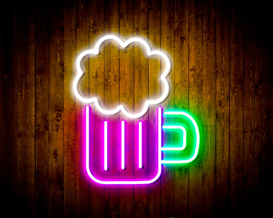 Beer Mug Bar Flex Silicone LED Neon Sign - Way Up Gifts