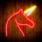 Unicorn with Magical Alicorn Horn Flex Silicone LED Neon Sign - Way Up Gifts