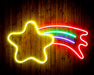 Shooting Star Flex Silicone LED Neon Sign - Way Up Gifts