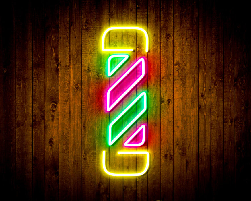Barber Shop Pole Flex Silicone LED Neon Sign - Way Up Gifts