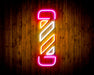 Barber Shop Pole Flex Silicone LED Neon Sign - Way Up Gifts