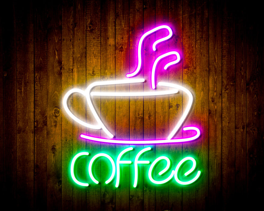 Coffee Cup Flex Silicone LED Neon Sign - Way Up Gifts