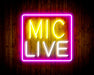 Mic Live Flex Silicone LED Neon Sign - Way Up Gifts