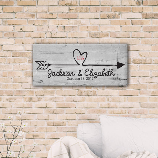 Personalized Follow Your Heart Canvas Print - Way Up Gifts