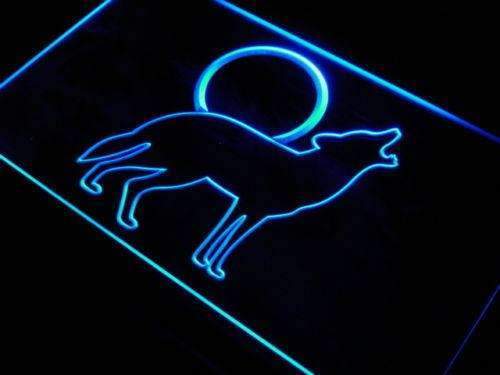 Full Moon Coyote Howling LED Neon Light Sign - Way Up Gifts