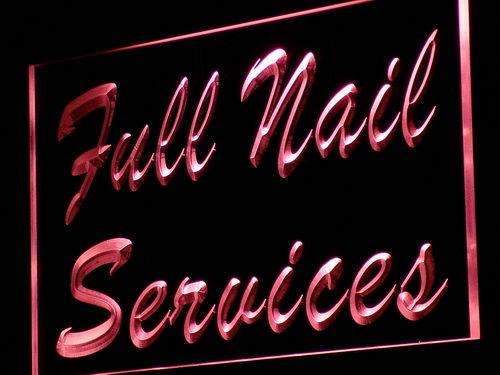Full Nail Services LED Neon Light Sign - Way Up Gifts