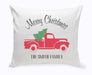 Personalized Red Christmas Truck Throw Pillow - Way Up Gifts