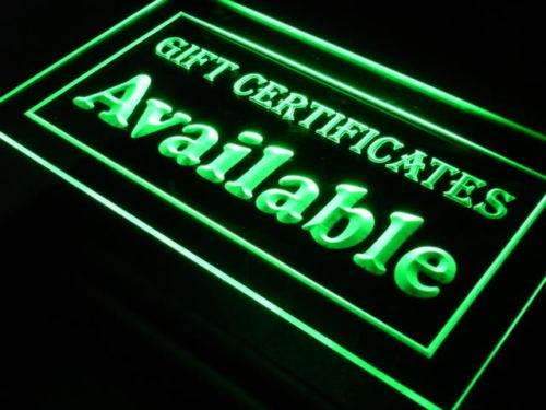 Gift Certificates Available LED Neon Light Sign - Way Up Gifts