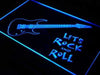 Guitar Let's Rock and Roll LED Neon Light Sign - Way Up Gifts
