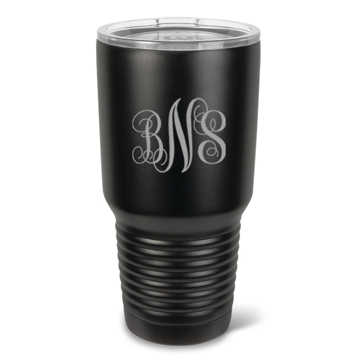 Engraved Matte Black Tumbler 30 oz.