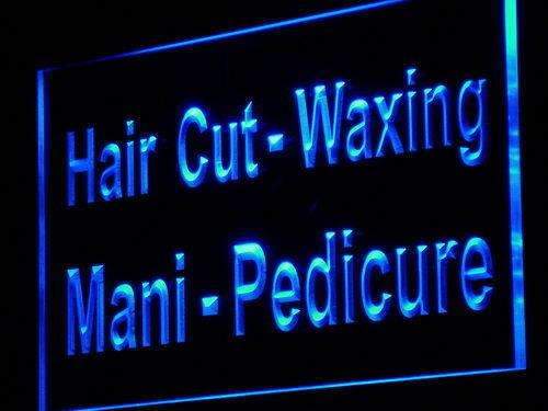 Hair Cut Waxing Manicure Pedicure LED Neon Light Sign - Way Up Gifts