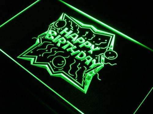 Happy Birthday LED Neon Light Sign - Way Up Gifts