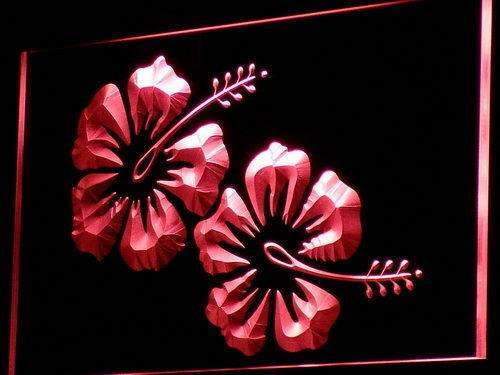Hawaiian Hibiscus Flower LED Neon Light Sign - Way Up Gifts