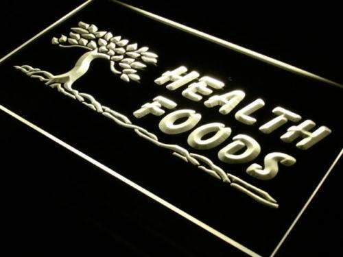 Health Foods LED Neon Light Sign - Way Up Gifts