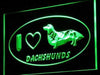 I Love Dachshunds LED Neon Light Sign - Way Up Gifts
