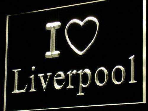 I Love Liverpool LED Neon Light Sign - Way Up Gifts