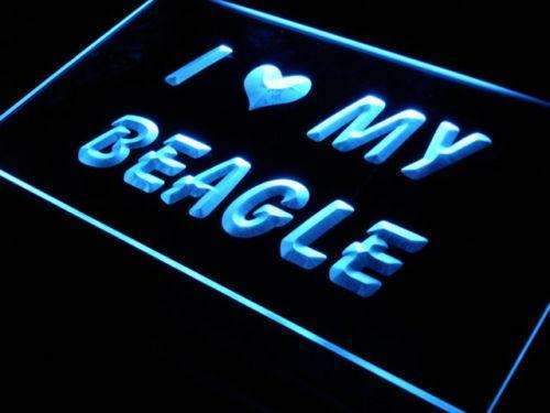 I Love My Beagle LED Neon Light Sign - Way Up Gifts