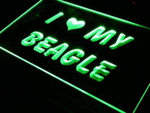 I Love My Beagle LED Neon Light Sign - Way Up Gifts