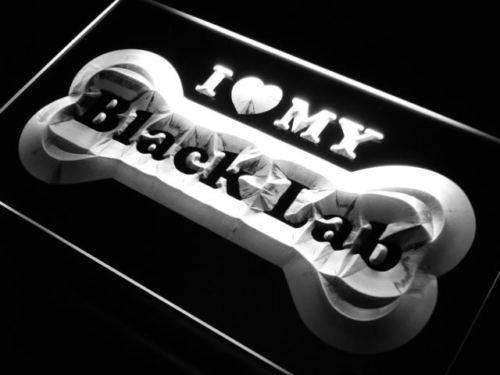 I Love My Black Labrador Retriever LED Neon Light Sign - Way Up Gifts
