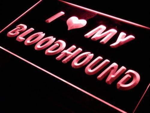 I Love My Bloodhound LED Neon Light Sign - Way Up Gifts
