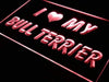 I Love My Bull Terrier LED Neon Light Sign - Way Up Gifts