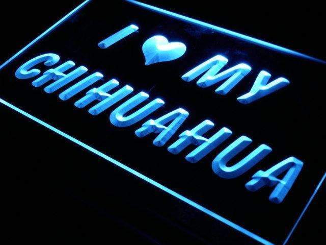 I Love My Chihuahua LED Neon Light Sign - Way Up Gifts