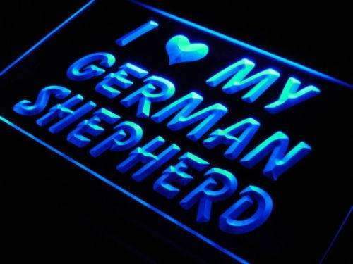 I Love My German Shepherd LED Neon Light Sign - Way Up Gifts