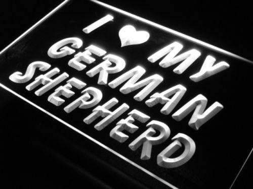 I Love My German Shepherd LED Neon Light Sign - Way Up Gifts