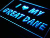 I Love My Great Dane LED Neon Light Sign - Way Up Gifts