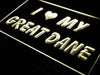I Love My Great Dane LED Neon Light Sign - Way Up Gifts