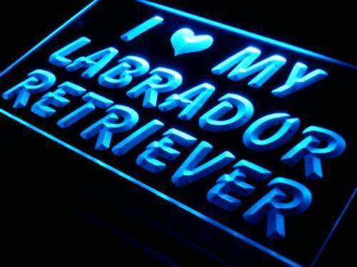 I Love My Labrador Retriever LED Neon Light Sign - Way Up Gifts