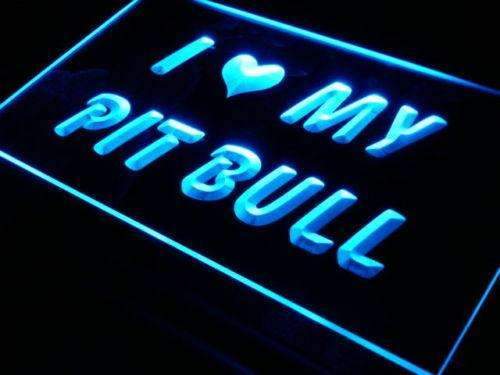 I Love My Pit Bull LED Neon Light Sign - Way Up Gifts