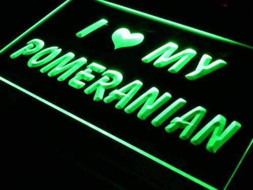 I Love My Pomeranian LED Neon Light Sign - Way Up Gifts