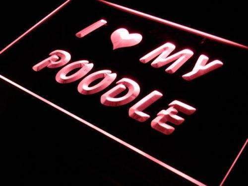 I Love My Poodle LED Neon Light Sign - Way Up Gifts