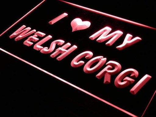 I Love My Welsh Corgi LED Neon Light Sign - Way Up Gifts