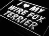 I Love My Wire Fox Terrier LED Neon Light Sign - Way Up Gifts