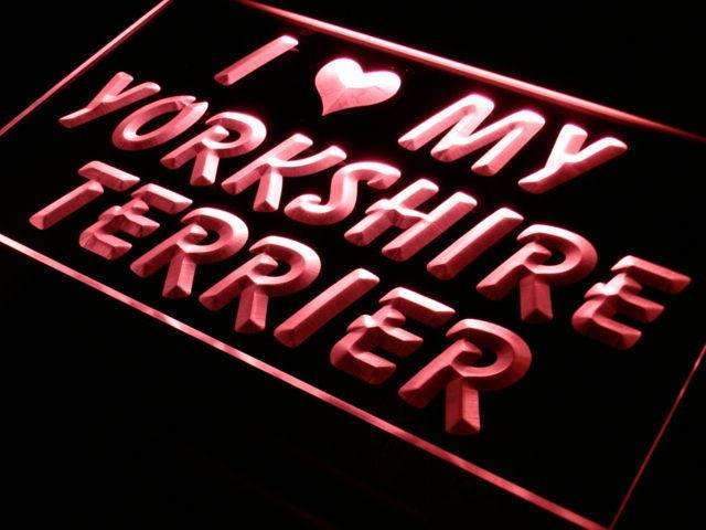 I Love My Yorkshire Terrier LED Neon Light Sign - Way Up Gifts