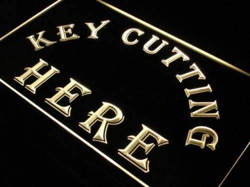 Key Cutting Here LED Neon Light Sign - Way Up Gifts
