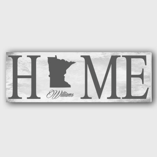 Personalized Home State Canvas - Way Up Gifts