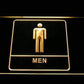 Men Washroom Restroom LED Neon Light Sign - Way Up Gifts